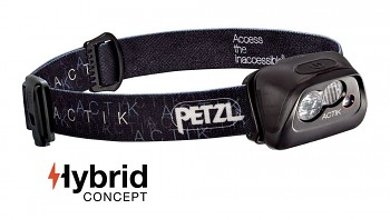 Čelovka PETZL ACTIK Hybrid - černá 300 lms