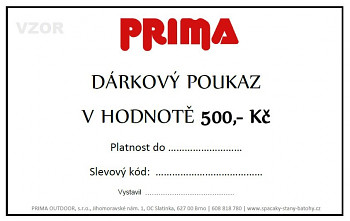 PRIMA Dárkový poukaz od 500 Kč - on-line